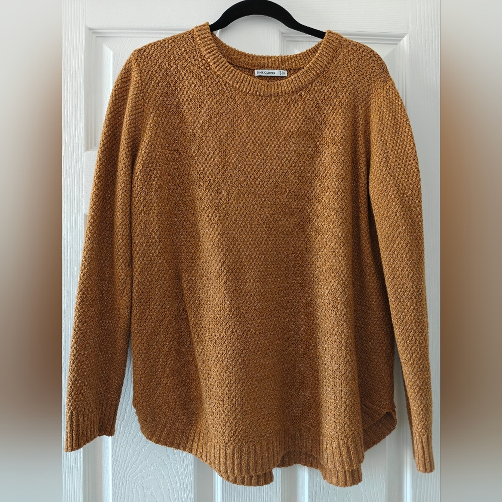 Pink Clover Mustard Crew Neck Sweater